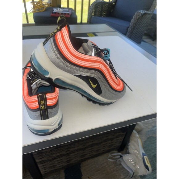 cw6012-001 Size6.5 Nike Air Max 97 Gs Metalic Silver Speed Yellow main image 4